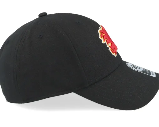 Adjustable-47 Brand Calgary Flames Ballpark Mvp Black Adjustable -