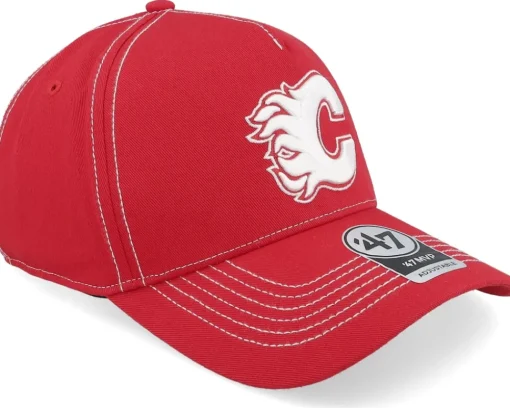 Best 47 Brand Calgary Flames Contrast Stitch 47 Mvp Dt Red A-frame Adjustable -
