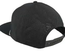 Snapback-American Needle California Buxton Pro Black Perforated A-Frame Snapback -