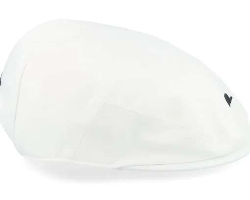 Flat Caps-J.Lindeberg Campbell White Flat Cap -