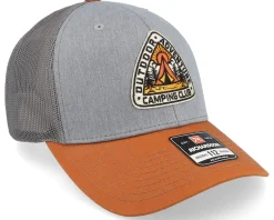Trucker-Wild Spirit Camping Adventure Grey/Charcoal/Orange Trucker -