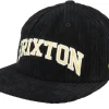 Snapback-Brixton Campus Medium Profile Black Snapback -