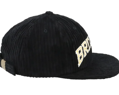 Snapback-Brixton Campus Medium Profile Black Snapback -