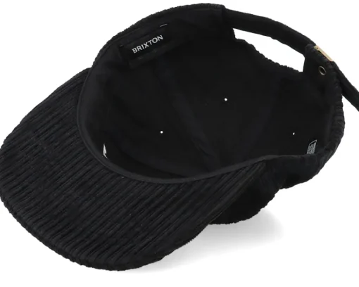 Snapback-Brixton Campus Medium Profile Black Snapback -