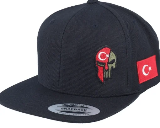Snapback-Army Head Canada Army Skull Snapback - Black