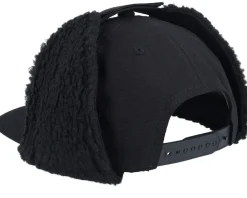 Earflap-Equip Canvas Flatbrim Earflap - Black