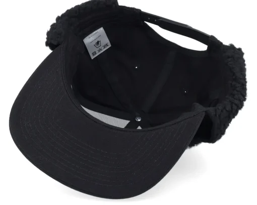 Earflap-Equip Canvas Flatbrim Earflap - Black