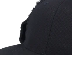 Earflap-Equip Canvas Flatbrim Earflap - Black