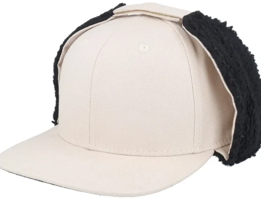 Earflap-Equip Canvas Flatbrim Earflap - Black