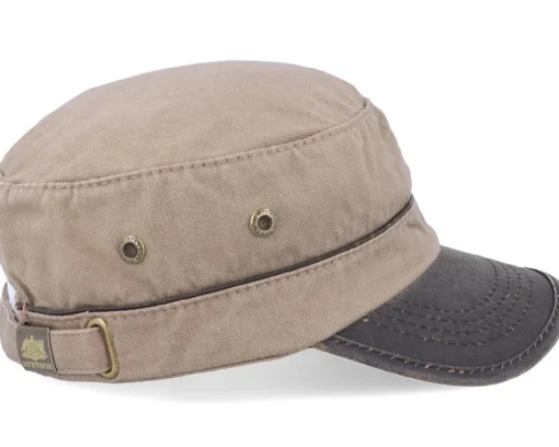 Army-Stetson Cap Cotton Khaki/Brown Army -