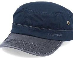 Army-Stetson Cap Cotton Navy/Black Army -