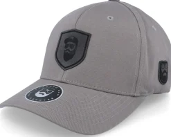 Sale Bearded Man Cap Man Badge Patch Heather Snapback - Grey