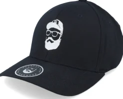 Flexfit-Bearded Man Cap Man Black Flexfit -
