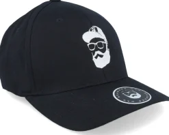 Flexfit-Bearded Man Cap Man Black Flexfit -
