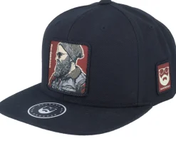 Snapback-Bearded Man Cap Man Modern Black Snapback -
