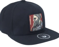 Snapback-Bearded Man Cap Man Modern Black Snapback -