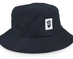 New Bearded Man Cap Man Woven Bucket - Black