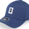 New Bearded Man Cap Man Woven Navy Flexfit Wooly Combed Flexfit - Blue