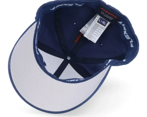New Bearded Man Cap Man Woven Navy Flexfit Wooly Combed Flexfit - Blue