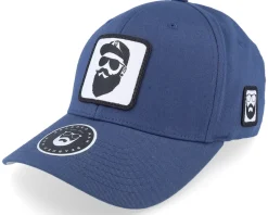 Sale Bearded Man Cap Man Woven Patch Navy Flexfit -