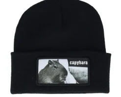 New Iconic Capybara Sofa Beanie Cuff - Black