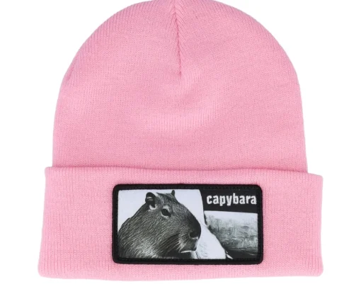 New Iconic Capybara Sofa Beanie Cuff - Black