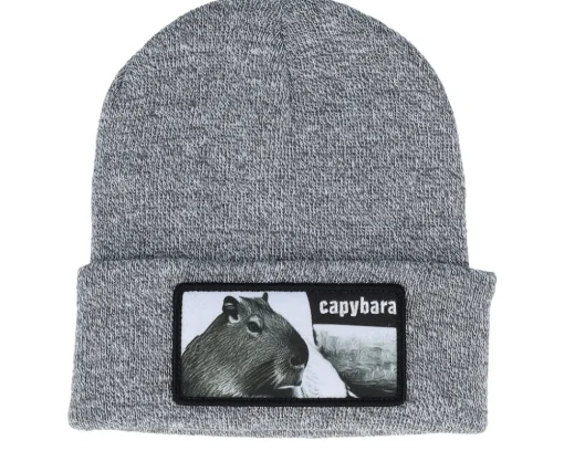 New Iconic Capybara Sofa Beanie Cuff - Black