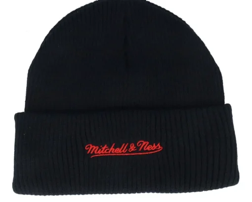 Cuff Beanies-Mitchell & Ness Carolina Hurricanes Billboard Knit Cuff - Black