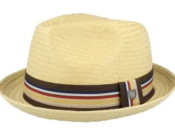 Straw Hat-Brixton Castor Tan Fedora -