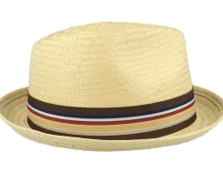 Straw Hat-Brixton Castor Tan Fedora -