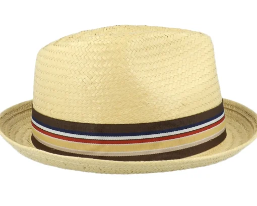 Straw Hat-Brixton Castor Tan Fedora -
