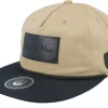 Snapback-Bearded Man Casual Logo Black Patch Khaki/Black Rope Snapback -