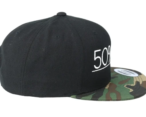 Snapback-Period 50% Chance Black/Camo Snapback -