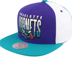 Snapback-Mitchell & Ness Charlotte Hornets Billboard 2 Hwc /Teal Snapback - Purple