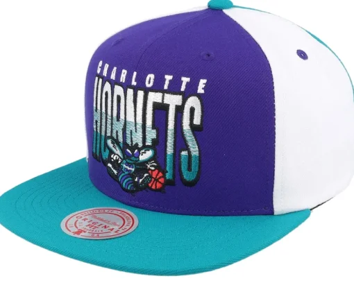 Snapback-Mitchell & Ness Charlotte Hornets Billboard 2 Hwc /Teal Snapback - Purple