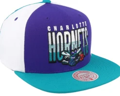 Snapback-Mitchell & Ness Charlotte Hornets Billboard 2 Hwc /Teal Snapback - Purple