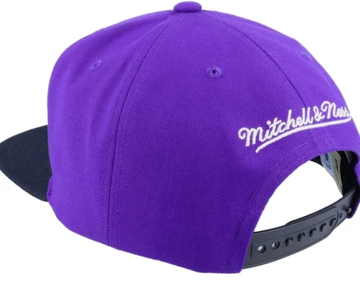 Snapback-Mitchell & Ness Charlotte Hornets Core Basic Purple/Black Snapback -
