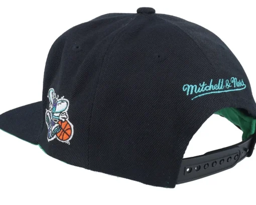 Best Mitchell & Ness Charlotte Hornets Triple Play Snapback - Black