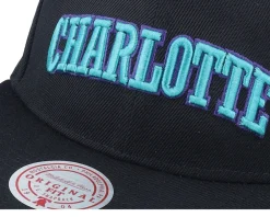 Best Mitchell & Ness Charlotte Hornets Triple Play Snapback - Black