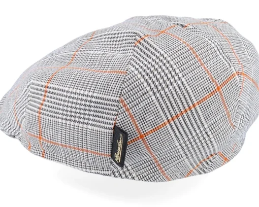 New Borsalino Checkered Flat Cap -
