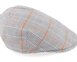 New Borsalino Checkered Flat Cap -