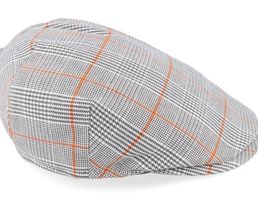 New Borsalino Checkered Flat Cap -
