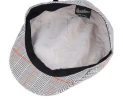 New Borsalino Checkered Flat Cap -