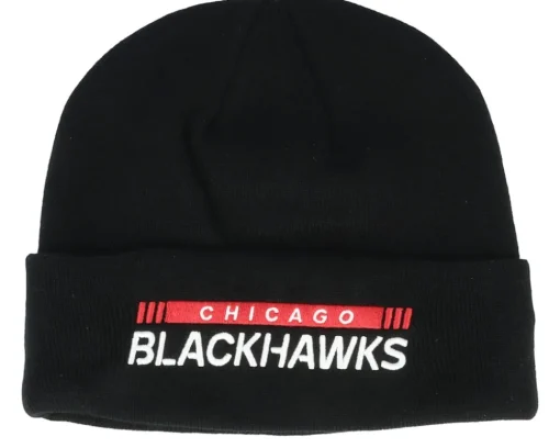 Best Fanatics Chicago hawks Authentic Pro Game&Train Knit Cuff - Black