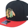 Snapback-Fanatics Chicago Blackhawks Black/Athletic Red Snapback -