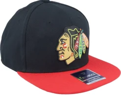 Snapback-Fanatics Chicago Blackhawks Black/Athletic Red Snapback -