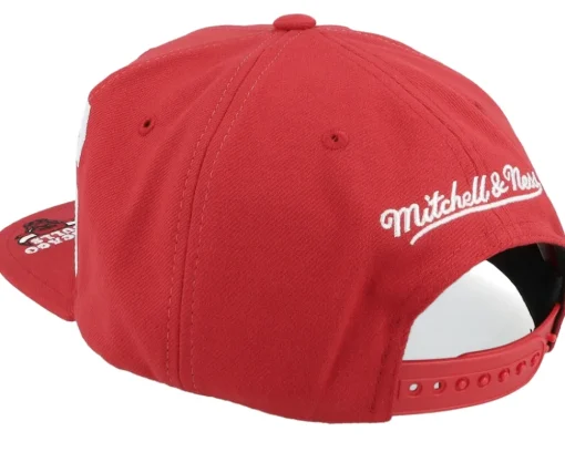 Sale Mitchell & Ness Chicago Bulls Big Text 1 Snapback - Red