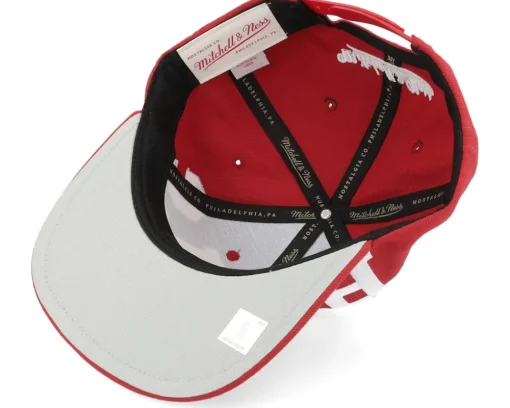 Sale Mitchell & Ness Chicago Bulls Big Text 1 Snapback - Red