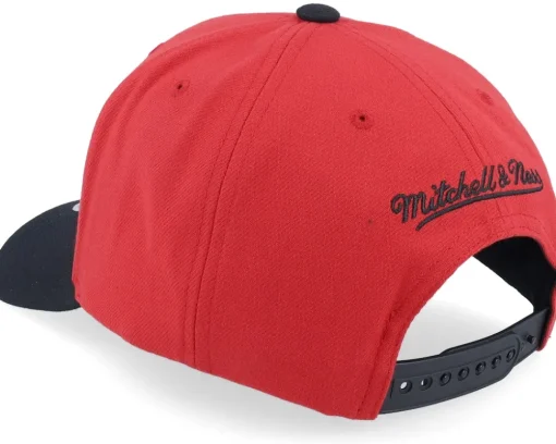 Adjustable-Mitchell & Ness Chicago Bulls Boom Text Pro Red/Black Adjustable -