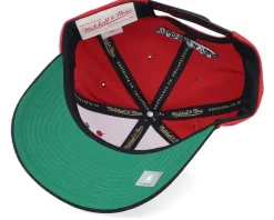 Adjustable-Mitchell & Ness Chicago Bulls Boom Text Pro Red/Black Adjustable -